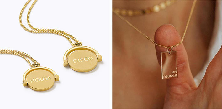 CNC Engraved jewelry